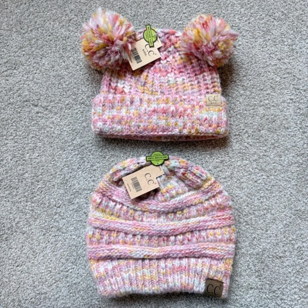 NWT C.C Mommy/ Daughter matching wool blend hats bundle